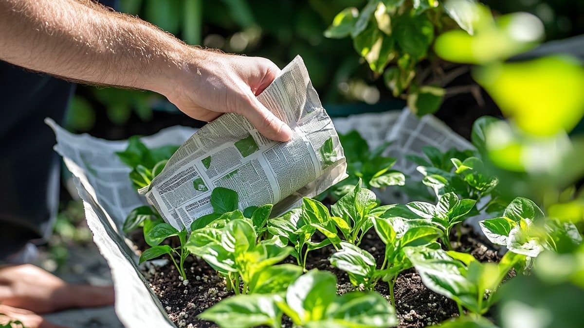 Des feuilles de journal autour des semis : l’astuce anti-limace oubliée